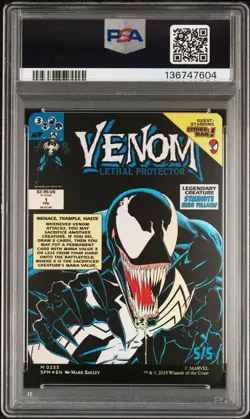 2025 MTG MARVEL'S SPIDER-MAN #0233 EDDIE BROCK/VENOM, LETHAL PROTECTOR PSA 9 - Image 2
