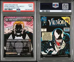 2025 MTG MARVEL'S SPIDER-MAN #0233 EDDIE BROCK/VENOM, LETHAL PROTECTOR PSA 9 - Image 1
