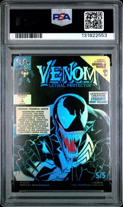 2025 MTG MARVEL'S SPIDER-MAN #0233 EDDIE BROCK/VENOM, LETHAL PROTECTOR PSA 9 - Image 2