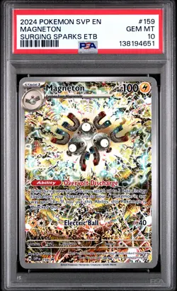 Magneton Pokemon Svp En-Sv Black Star Promo 159 NM PSA 10 - Image 1