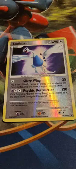 Pokemon TCG - Lugia 14/132 Secret Wonders Reverse Holo Foil Rare Card - Image 1
