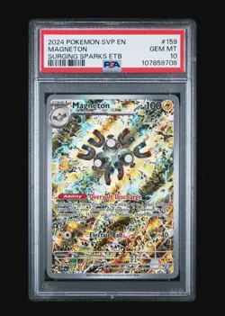 Magneton SVP 159 Surging Sparks Pokemon ETB Black Star Promo - PSA 10 - Image 1
