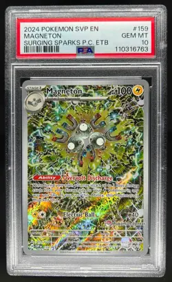 2023-25 Pokemon SV Black Star Promos - SVP EN Magneton VAR #159b PSA 10 - Image 1