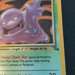 Pokemon TCG Muk Fossil Holo Rare Card 13/62 HP Vintage Pokemon - Image 3