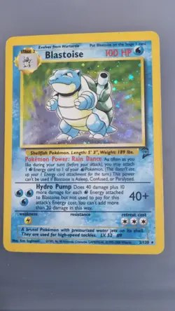 Blastoise Pokemon Card Holo WOTC 2/130 Base Set 2 Rare Vintage 2000 Original - Image 1