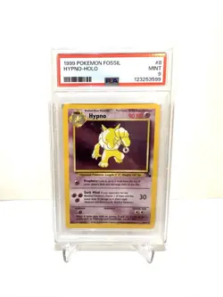 Hypno #8 Holo Fossil WOTC 1999 Mint 9 PSA Graded Pokemon Card Vintage Rare TCG - Image 1