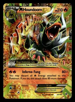 M Houndoom EX 22/162 Ultra Rare XY Breakthrough Pokemon Card - Image 1