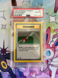 PSA 10 Maintenance 83/102 Base Set (1st Edition & Shadowless) Pokemon Card - Image 1