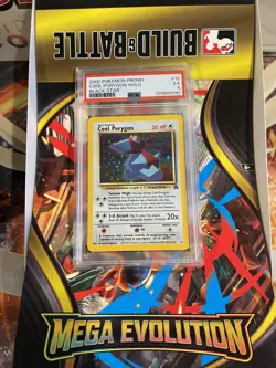 Cool Porygon Holo, 2000 Black Star Promo. PSA 5, & Mew 053/108, PSA 8 - Image 1