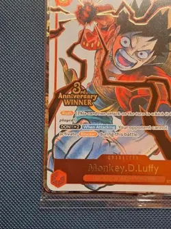 Sealed One Piece OP13 3rd Anniversary Winner Promos - Luffy, Sabo, and Ace - Image 5