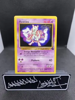 Mewtwo 3 Wotc Black Star Promo Pokemon WB The First Movie Stamped 1999 VLP - Image 1