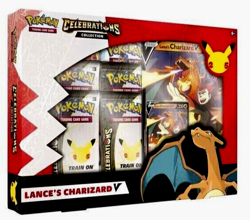 Pokemon TCG: Celebrations 25th Anniversary- Lance's Charizard V Box New & Sealed - Image 1