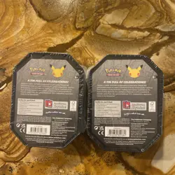 Pokemon 25th Anniversary Celebrations Tin 2 Pack ~ Lance's Charizard V Sealed - Image 2
