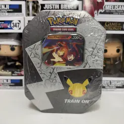Pokemon TCG 25th Anniversary Celebrations Tin Lance's Charizard V 2021 Sealed - Image 1