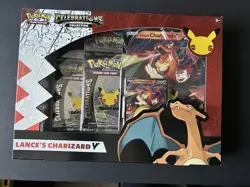 Pokemon Celebrations 25th Anniversary Lance’s Charizard V Collection Sealed Box - Image 1