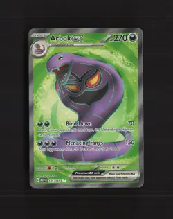Arbok ex 185/165 Scarlet & Violet 151 Full Art Ultra Rare Holo Pokemon Card NM - Image 1