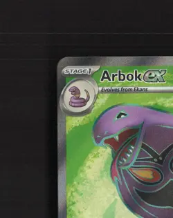 Arbok ex 185/165 Scarlet & Violet 151 Full Art Ultra Rare Holo Pokemon Card NM - Image 3
