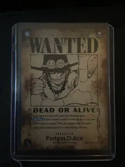Portgas D Ace OP13 119 SEC (Wanted Poster) (Carrying On His Will) MISPRINT ERROR - Image 1