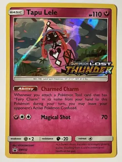 Tapu Lele SM152 - Black Star Promo Lost Thunder Prerelease Holo Pokemon - Image 1