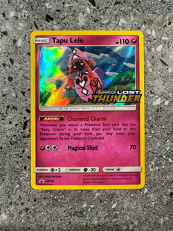 Pokemon TCG Tapu Lele SM152 Lost Thunder Prerelease Black Star Promo Holo EXC - Image 1