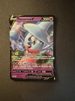 Hatterene V Black Star Promo SWSH055 Pokemon TCG Ultra Holo Rare Card NM-M - Image 1