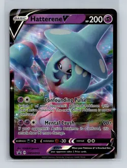 Hatterene V - SWSH055 Black Star Promo Ultra Rare Pokemon - NM/MINT - Image 1