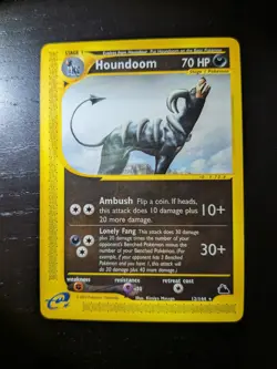 Houndoom Skyridge Rare 12/144 Non Holo Pokemon 2003 NM - Image 1