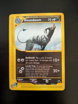 Houndoom Skyridge Rare 12/144 Non Holo Pokemon 2003 NM - Image 3