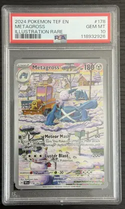 Metagross 178/162 Temporal Forces Holo Card Illustration Rare PSA 10 Gem Mint - Image 1