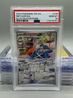 Metagross 178/162 Temporal Forces Holo Card Illustration Rare PSA 10 Gem Mint - Image 1