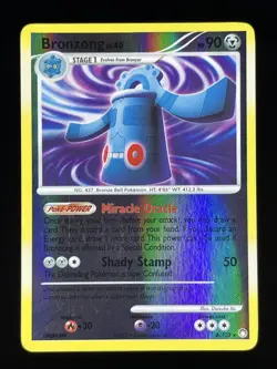 Bronzong 6/123 Reverse Holo -Rare Holo Pokemon Card- Mysterious Treasures- LP - Image 1