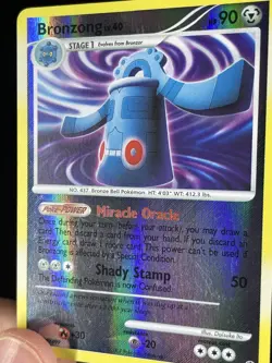 Bronzong 6/123 Reverse Holo -Rare Holo Pokemon Card- Mysterious Treasures- LP - Image 2