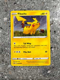Pokemon TCG Cards Pikachu SWSH039 Black Star Promo Cosmos Holo NM-M - Image 1