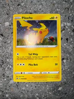 Pokemon TCG Cards Pikachu SWSH039 Black Star Promo Cosmos Holo NM-M - Image 3