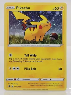 Pokemon Pikachu SWSH039 Black Star Cosmos Holo Promo (NM) - Image 1