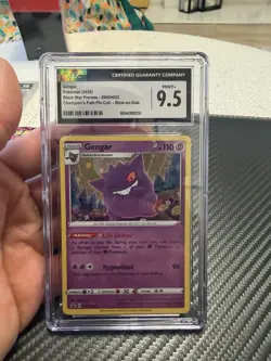 Gengar SWSH052 CHAMPION'S PATH Black Star Promo Pokemon HOLO - CGC 9.5 MINT+ - Image 1