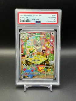 Pokemon Cinccino 183/162 SV05: Temporal Forces PSA 10 GEM - Image 1