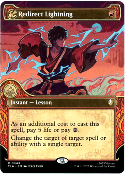 Redirect Lightning (Showcase) 0343 - Avatar: The Last Airbender TLA - MTG - NM - Image 1