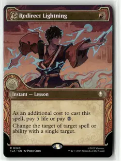 MTG Redirect Lightning 0343 Regular (Showcase) Avatar TLA NM - Image 1