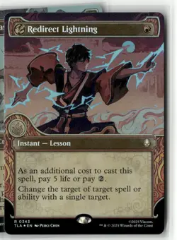 MTG Redirect Lightning 0343 Foil (Showcase) Avatar TLA NM - Image 1