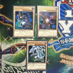 Yugioh! Blue-Eyes Red-Eyes Dark Magician Card Set Legendary Collection LC01 NM - Image 1