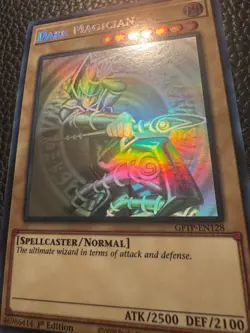 YuGiOh Dark Magician GFTP-EN128 (Ghost Rare) (Excellent) 1st. Edition - Image 3