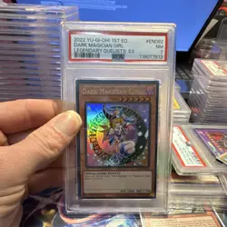 Yu-Gi-Oh! Dark Magician Girl LDS3-EN082 S3 1st Ed Ultra Rare PSA 7 - Image 1