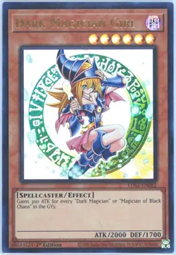 Yu-Gi-Oh! Dark Magician Girl LDS3-EN082 S3 1st Ed Ultra Rare PSA 7 - Image 5