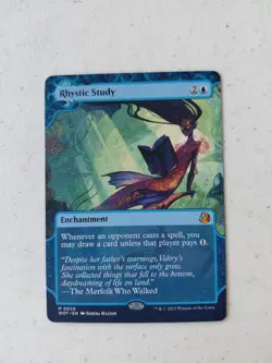 Rhystic Study Wilds of Eldraine: Enchanting Tales Regular #0025 Borderless #D130 - Image 1