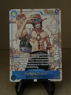 One Piece Carrying On His Will Portgas D Ace OP13-119 Alt Art SEC - Image 1