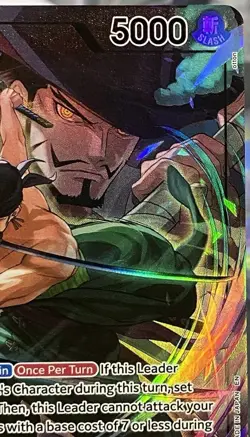 One Piece TCG - Roronoa Zoro - Alt Art Leader OP12-020 Legacy of the Master NM+ - Image 4