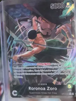 One Piece TCG OP12 Legacy of the Master OP12-020 Roronoa Zoro Alt Art Leader NM+ - Image 2