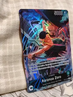One Piece TCG Roronoa Zoro - Alt Art Leader - OP12-020 Legacy of the Master - Image 2