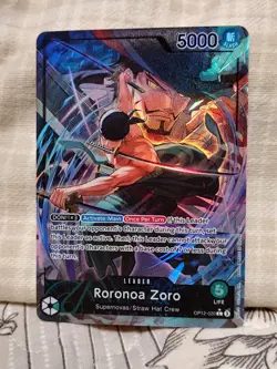 One Piece TCG Roronoa Zoro - Alt Art Leader - OP12-020 Legacy of the Master - Image 1